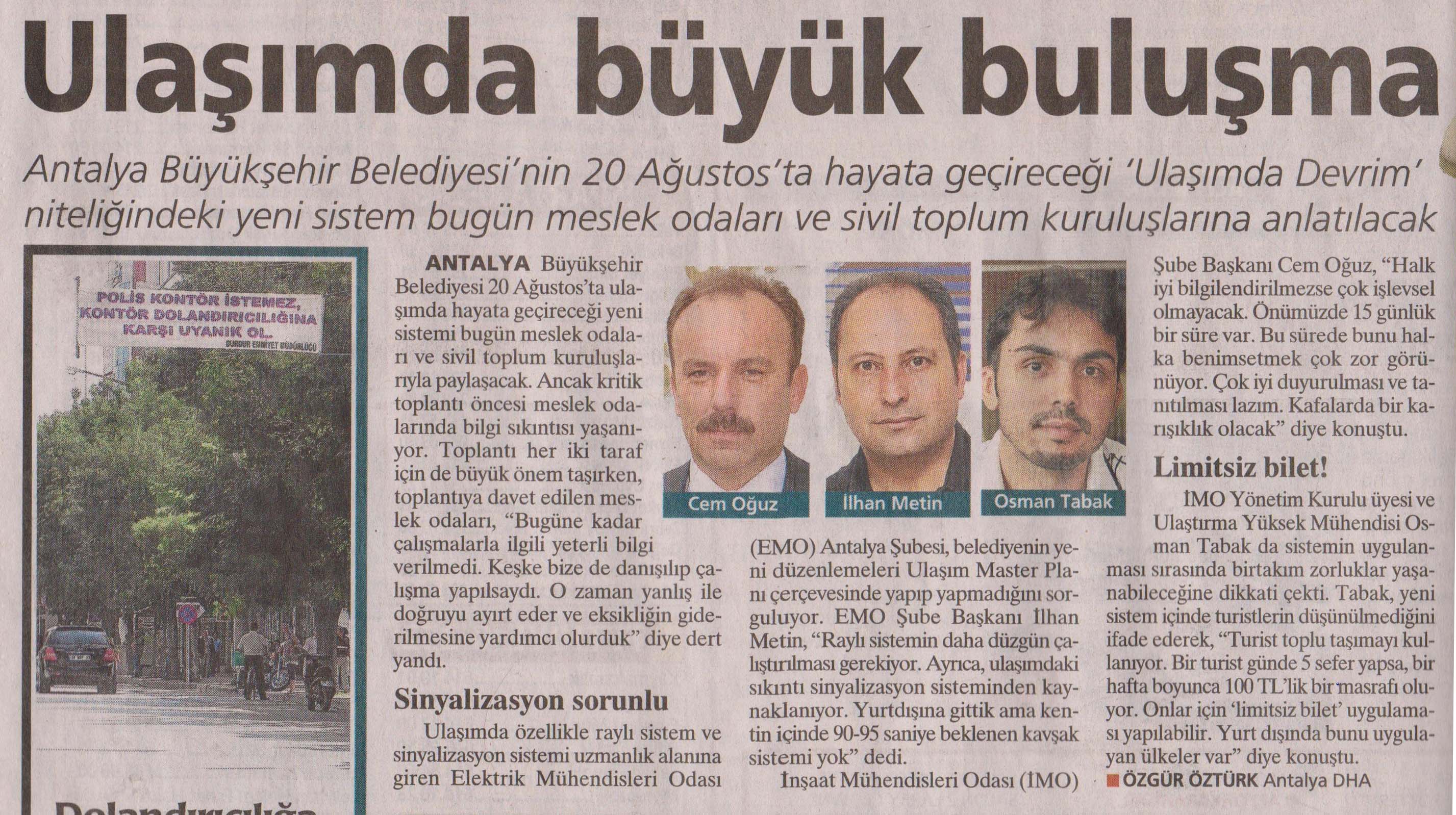 Ulaşımda Büyük Buluşma